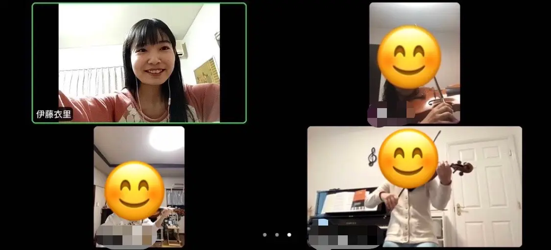 オンラインレッスンの様子